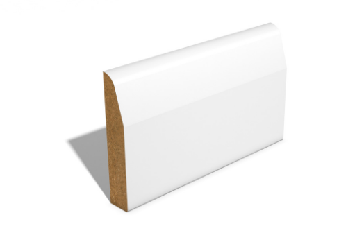 Chamfered 94mm x 18mm x 2700mm Pack Quantities Skirting Board Primed MDF